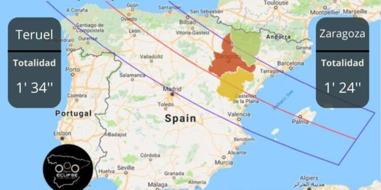 España se prepara para un eclipse solar total en 2026