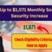 Up to $1,071 Monthly Social Security Increase – Check Eligibility Criteria and How to Apply!