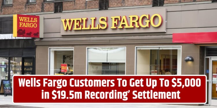 Wells Fargo Customers To Get Up To $5,000 in $19.5m Recording’ Settlement
