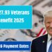 $1727.93 Veterans Benefit 2025